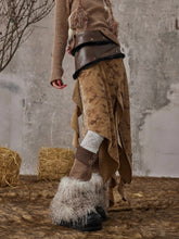 Irregular Ruffled Half-length Skirt